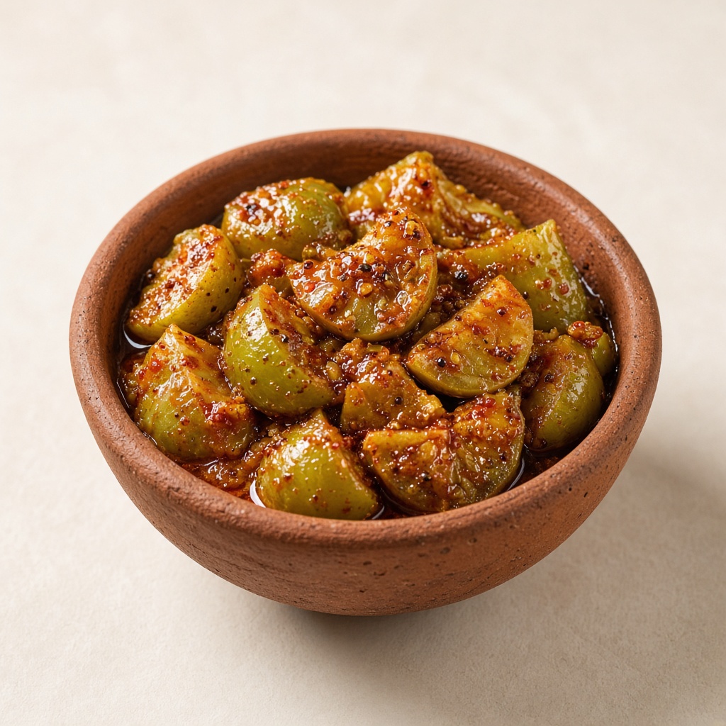 Usirikaya Pickle, ఉసిరికాయ (పచ్చి నూనెతో)